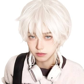 Amazon.co.jp: Peacoco ウィッグ メンズ 男装 ウルフ カツラ
